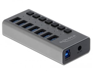 DeLOCK Externer USB-Hub 5 Gbps – 7 Anschlüsse + Switch