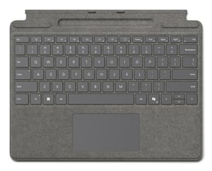 Microsoft Surface Pro Keyboard with pen storage for Business QWERTZ Niemiecki Microsoft Cover port Platyna
