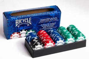 Bicycle 8G CLAY CHIPS (100 Stück) Pokerchips