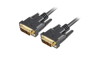 Sharkoon DVI-D/DVI-D (18+1), 1 m DVI-Kabel, schwarz
