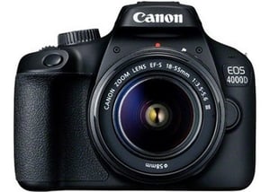 Canon EOS 4000D + EF-S 18-55mm III 18 MP DSLR Kit 5184 x 3456 px Black