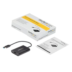 StarTech USB32DPES2 zewnętrzna karta graficzna usb 3840 x 2160 px Czarny