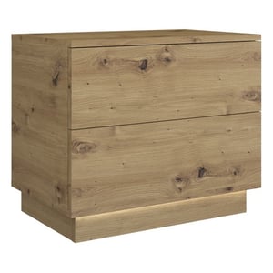 Topeshop S2 ARTISAN stół/ stolik nocny 2 szuf. Dąb