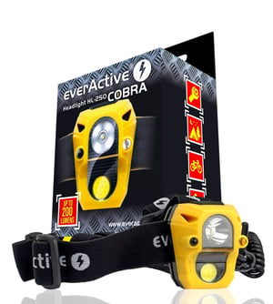 Everactive HL250 latarka Żółty Latarka czołowa LED