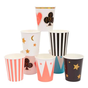 Meri Meri 215101 kubek jednorazowy 8 szt. 256 ml Papier
