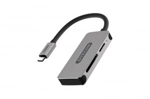 Sitecom MD-066 czytnik kart USB 3.2 Gen 1 (3.1 Gen 1) Type-C Czarny, Szary