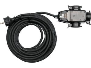 Yato YT-81162 grenuttag 20 m 3 x nätuttag Inomhus/Utomhus Svart
