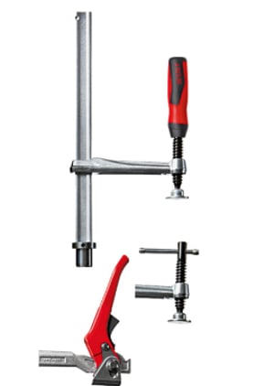 BESSEY TW28-30-14-2K klamra Zacisk F. 30 cm Czarny, Czerwony, Stal nierdzewna