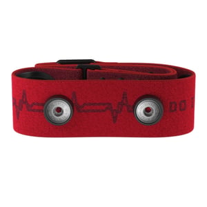 Polar Pro Strap Herzfrequenzmesser-Armband aus Silikon und Stoff, rot
