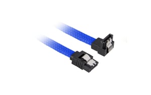 Sharkoon SATA 3-kabel, 0,3 m, SATA 7-stifts, svart, blå