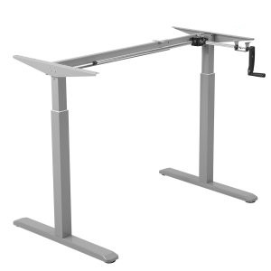 Maclean MC-790 Standing Desk Frame, Manual, 2 x Legs, Gray