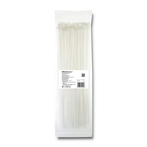 Qoltec 52209 kabelband Kabelband för stege Nylon Vitt 100 st.
