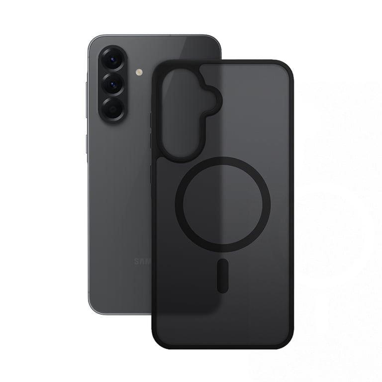Crong Hybrid Matte Magnetic - Etui MagSafe Samsung Galaxy A56 (czarny)