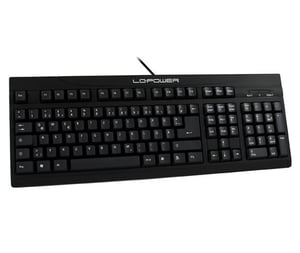 LC-Power BK-902 klawiatura Dom USB QWERTZ Niemiecki Czarny
