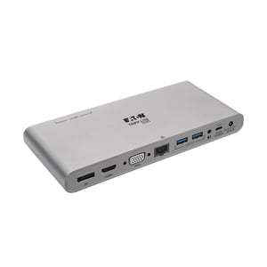 Tripp Lite U442-DOCK4-INT Wired USB 3.2 Gen 2 (3.1 Gen 2) Type-C Docking Station, Gray