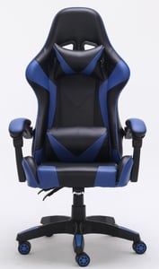 Topeshop SESSEL REMUS BLAU Drehstuhl Gepolsterte Sitzfläche Gepolsterte Rückenlehne