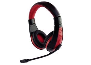 Media-Tech MT3574 Headphones/Headset, Wired, Headband, Gaming, Black, Red