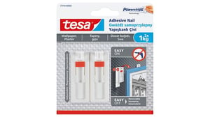TESA 77774 Indoor Universal Hook, White, 2 pcs.