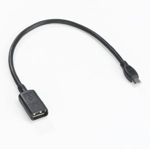 Motorola Mini USB/USB F-kabel USB Mini-USB A USB A Svart