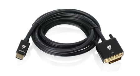 iogear GHDDVIC4K3 adapter kablowy 2 m HDMI Typu A (Standard) DVI-D Czarny