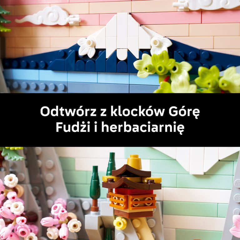 LEGO ART Japoński krajobraz z kwitnącą wiśnią