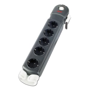 APC Essential SurgeArrest 5 (1 PLC Compatible) Outlets 230V Germany Black 5 x Power Outlets 1.83 m
