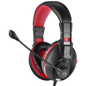 Marvo H8321S Kopfhörer/Headset, kabelgebunden, Kopfbügel, Gaming, schwarz, rot