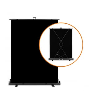 Walimex 23076 Fotohintergrund Stoff, einfarbig, schwarz