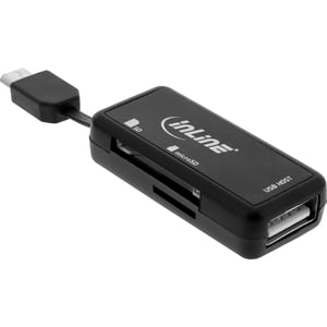 InLine 66776 czytnik kart USB 2.0 Czarny