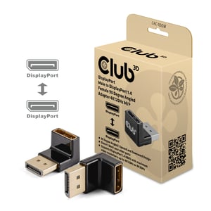 CLUB3D CAC-1008 DisplayPort-Kabeladapter, schwarz