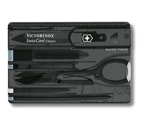 Victorinox SwissCard Classic Black, Transparent ABS Plastic