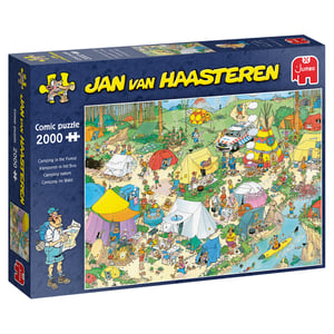 Jan van Haasteren Camping in the Forest 2000 pcs Puzzle układanka 2000 szt. Komiksy