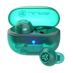 JLab Go Pop ANC Zestaw słuchawkowy True Wireless Stereo (TWS) Douszny Połączenia/muzyka Bluetooth Morski, Przezroczysty