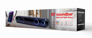 Gembird SPKBT-BAR400L moduł głośników Czarny 2.0 kan. 10 W