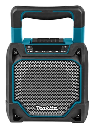 Makita DMR202 tragbarer Lautsprecher / Party-Lautsprecher Schwarz, Blau
