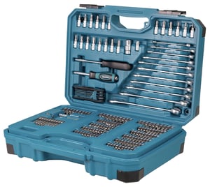 Makita E-17980 Schlüssel- und Werkzeugsatz mit 231 Teilen.
