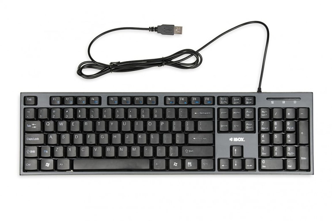 iBox IKMS606 klawiatura Dołączona myszka Dom USB QWERTY British English Czarny