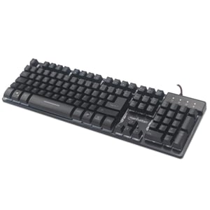 Manhattan 178457 USB Gaming Keyboard, QWERTY, Spanish, Black