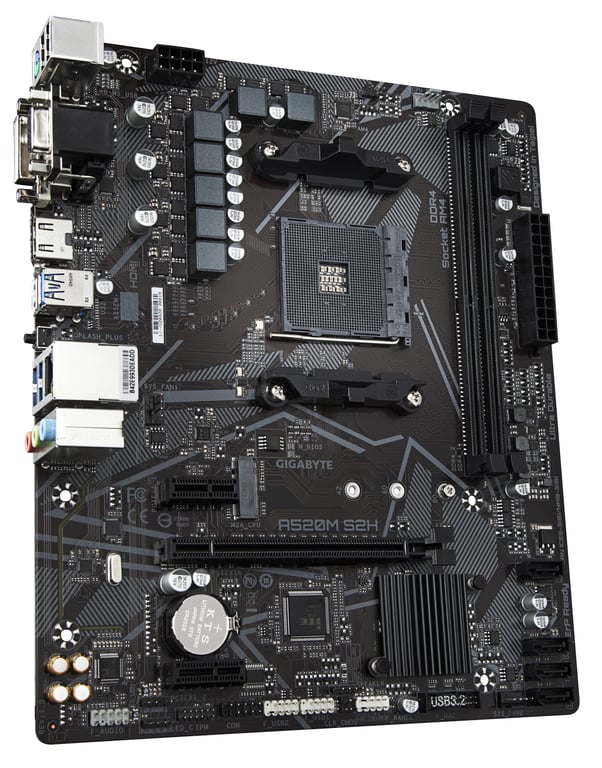 GIGABYTE A520M S2H płyta główna AMD A520 Socket AM4 micro ATX