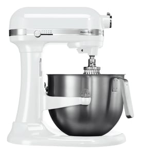 KitchenAid 5KSM7591X Stående mixer 500 W Rostfritt stål, Vit