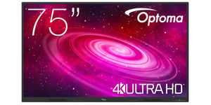 Optoma 1751RK interaktives Whiteboard 190,5 cm (75") 3840 x 2160 px Touchscreen Schwarz HDMI