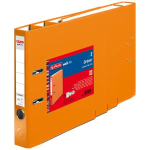 Herlitz 11416229 Document Box, Orange, Polypropylene (PP)