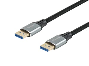 Equip 119281 DisplayPort Cable, 1 m, Black, Silver