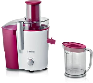 Bosch MES25C0 Juicer, 700 W Centrifugal Juicer, Cherry (fruit), Clear, White