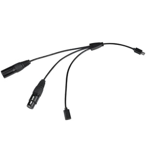 Nanlite CB-DMX-USBC-1/3 rozgałęźnik kablowy Rozdzielacz kabli Czarny