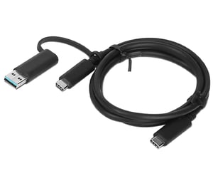 Lenovo 03X7470 1 m USB A/USB-C Cable, Black