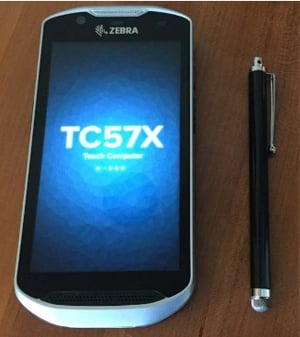 Zebra SG-STYLUS-TCX-MTL-03 Stylus für PDA, Schwarz, Silber