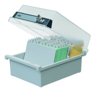 HAN Card Index Box A5 Catalog Card, Gray, 1 pc.