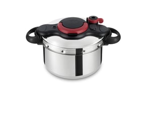 Tefal P4620768 6-liter Pressure Cooker with Stovetop, Black, Stainless Steel