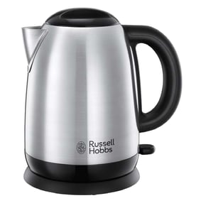 Russell Hobbs Adventure Wasserkocher 1,7 l, 2400 W, Schwarz, Silber